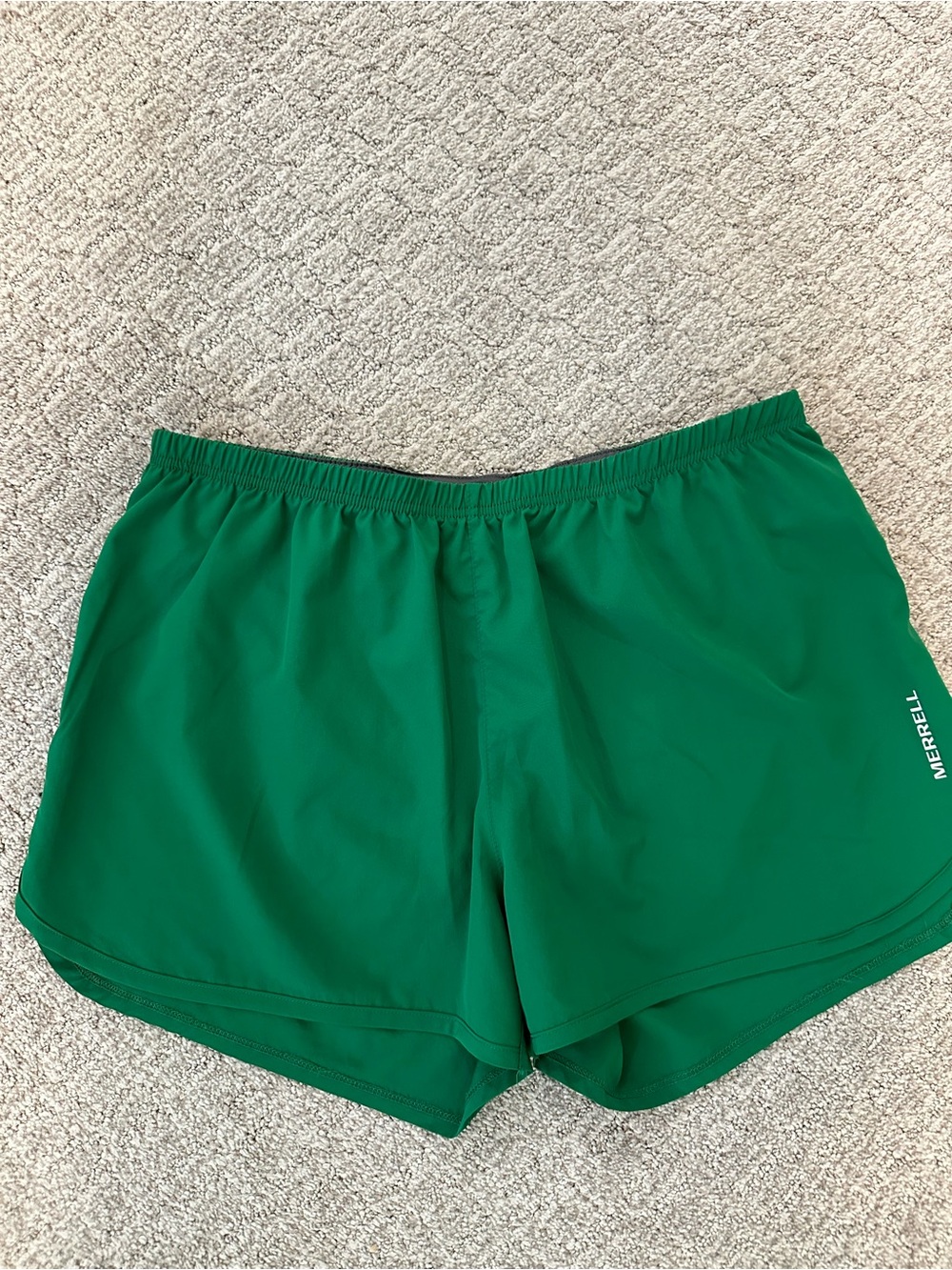 Merrell Women's Green Elastic Waist Running Shorts